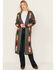 Image #1 - Rock & Roll Denim Women's Southwestern Print Long Sleeve Duster, Rust Copper, hi-res