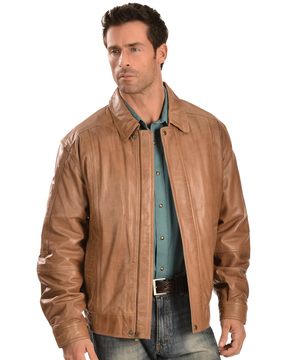 Scully Premium Lambskin Jacket - Tall, Cognac, hi-res