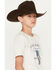 Image #2 - Cody James Boys' CJ Steer Head Short Sleeve Graphic T-Shirt, Ivory, hi-res