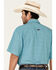 Panhandle Men's Geo Print Competition Short Sleeve Western Shirt  , Green, hi-res