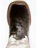 Tanner Mark Boys' Ostrich Print Western Boots - Broad Square Toe, Brown, hi-res