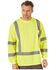 Image #1 - Wrangler Riggs Men's Safety High Visibility Long Sleeve Work T-Shirt, Yellow, hi-res