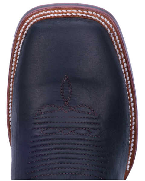 Dan Post Men's Deuce Western Boots - Broad Square Toe, Black/brown, hi-res