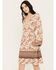 Image #1 - Wild Moss Women's Floral Border Print Dress, Ivory, hi-res