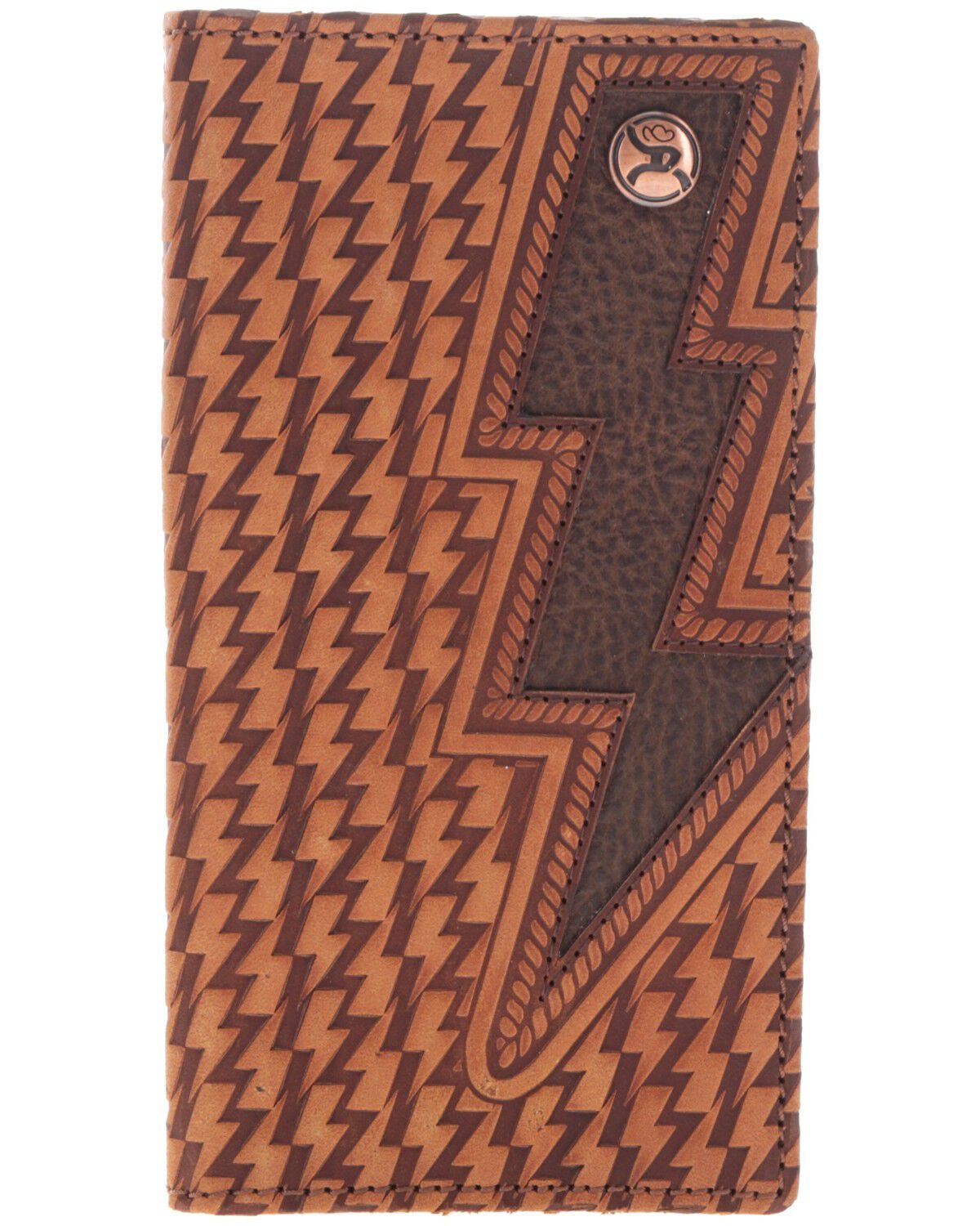 Image #1 - Hooey Men's Lightning Bolt Rodeo Wallet, Brown, hi-res