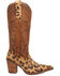 Image #2 - Dingo Women's Hensley Leopard Print Tall Western Boots - Snip Toe, Leopard, hi-res