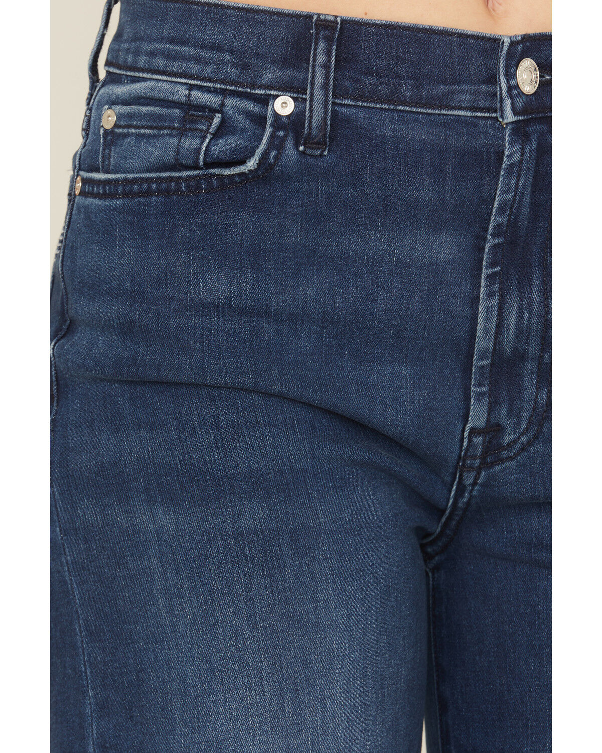 Product Name:  7 For All Mankind Women's Crater Dark Wash Ultra High Rise Dojo Stretch Denim Jeans