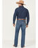 Image #3 - Wrangler Retro Men's 77MWZ Harris Medium Wash Slim Bootcut Stretch Denim Jeans, Medium Wash, hi-res