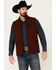 Image #1 - RANK 45® Men's Stowel Softshell Vest, Wine, hi-res