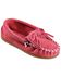 Image #1 - Minnetonka Girls' Kilty Suede Moccasins, , hi-res