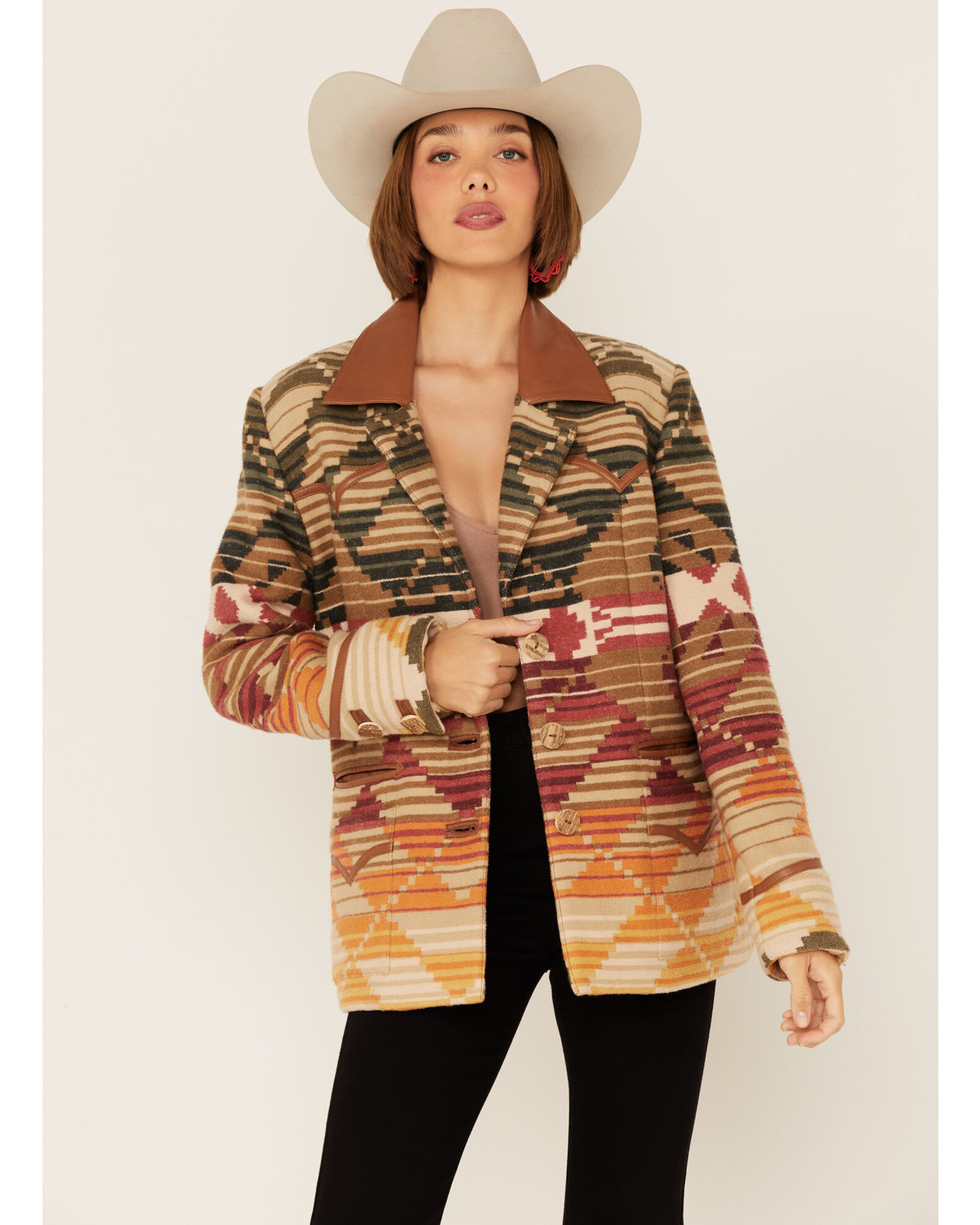 Womens on sale blanket jacket