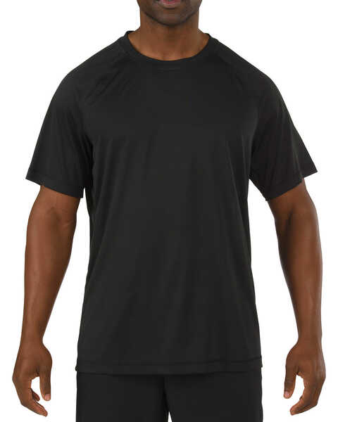 5.11 Tactical Men's Utility PT Short Sleeve Shirt, Black, hi-res