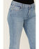 Image #2 - 7 For All Mankind Women's Light Wash Mid Rise Tailorless Bootcut Stretch Denim Jeans, Light Wash, hi-res