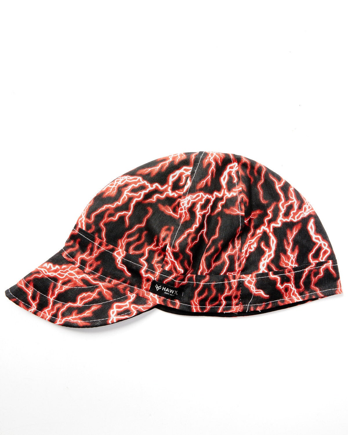 Hawx Lightning Bolt Print Welding Work Cap, Black, hi-res