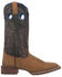 Image #2 - Laredo Men's Isaac Distressed Western Boots - Broad Square Toe, Distressed Brown, hi-res