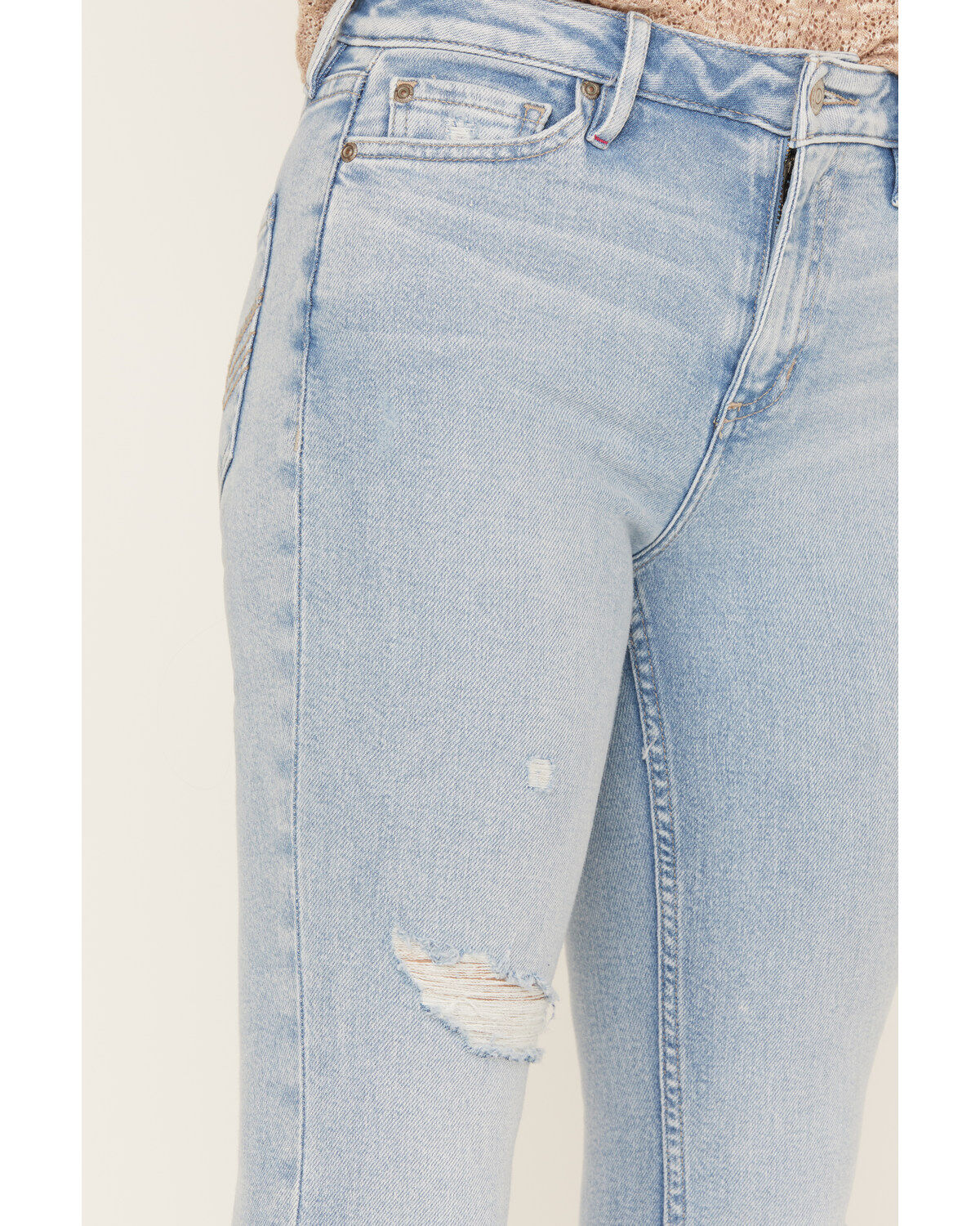 Image #2 - Idyllwind Women's Melbourne Medium Wash High Risin Distressed Bootcut Jeans, Medium Wash, hi-res