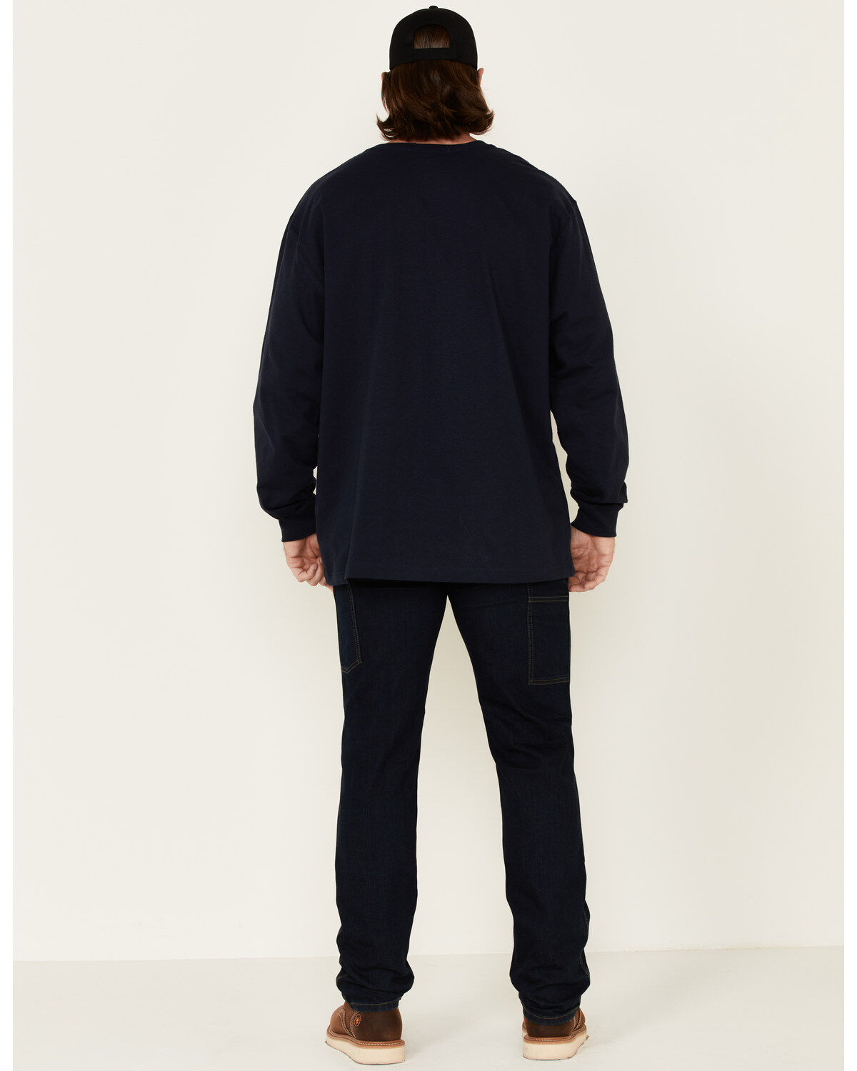 Image #3 - Carhartt Men's Rugged Flex Relaxed Double Front Work Jeans, Indigo, hi-res