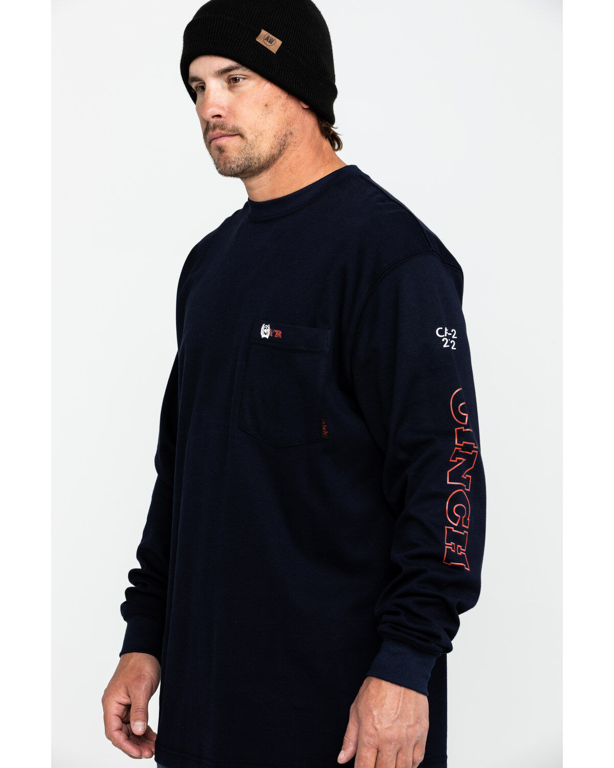 Image #3 - Cinch Men's FR Logo Long Sleeve Work T-Shirt , , hi-res