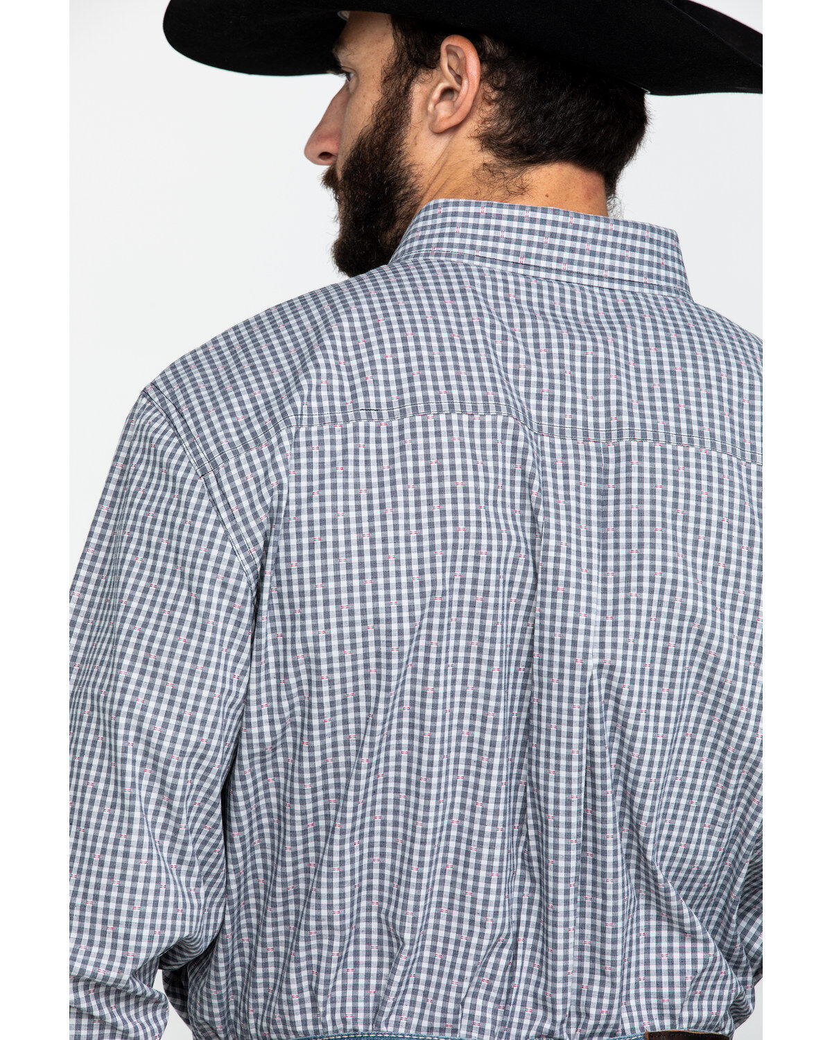 Image #5 - Cody James Core Men's Stonewall Small Plaid Long Sleeve Western Shirt, , hi-res