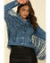 Image #2 - Honey Creek by Scully Women's Denim Fringe Twist Jacket, , hi-res