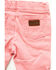 Image #4 - Wrangler Infant Girls' Ruffle Pull-On Flare Denim Jeans, Pink, hi-res