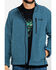 Wrangler Men's Trail Fleece Lined Zip Jacket , Heather Blue, hi-res