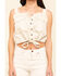 Image #4 - Free People Women's Palm Desert Denim Top, Ivory, hi-res
