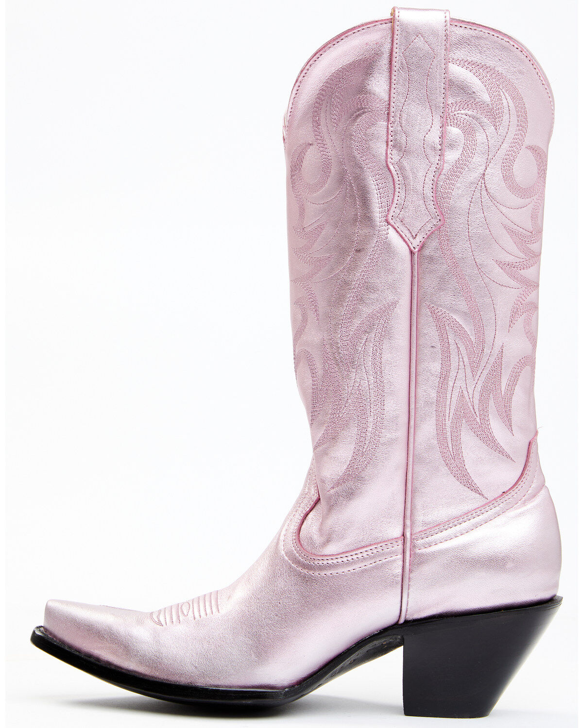 Image #4 - Idyllwind Women's Metallic Leather Western Boot - Snip Toe, Pink, hi-res