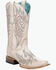 Image #1 - Corral Women's Straw Flames Western Boots - Square Toe, Brown, hi-res
