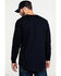 Hawx Men's FR Solid Long Sleeve Pocket Henley Work Shirt - Big , Navy, hi-res