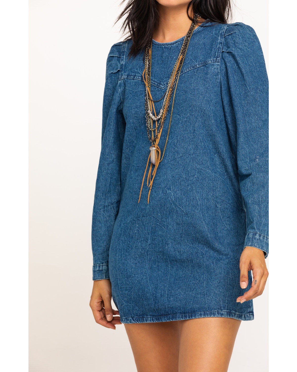 Denim Self Control Mini Dress | Boot Barn