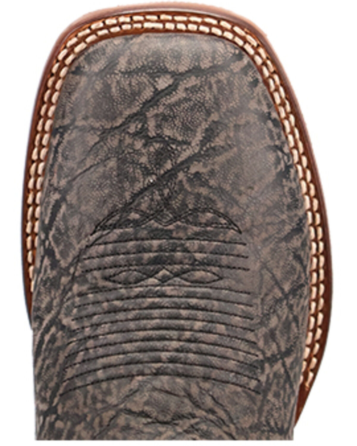 Image #6 - Dan Post Men's Elephant Print Western Boots - Broad Square Toe, Black, hi-res