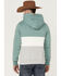 Wanakome Men's Colorblock Rivera Hooded Pullover Sweatshirt , Sage/brown, hi-res