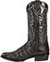 Image #3 - Dan Post Men's Flank Exotic Caiman Western Boots - Round Toe, Black, hi-res