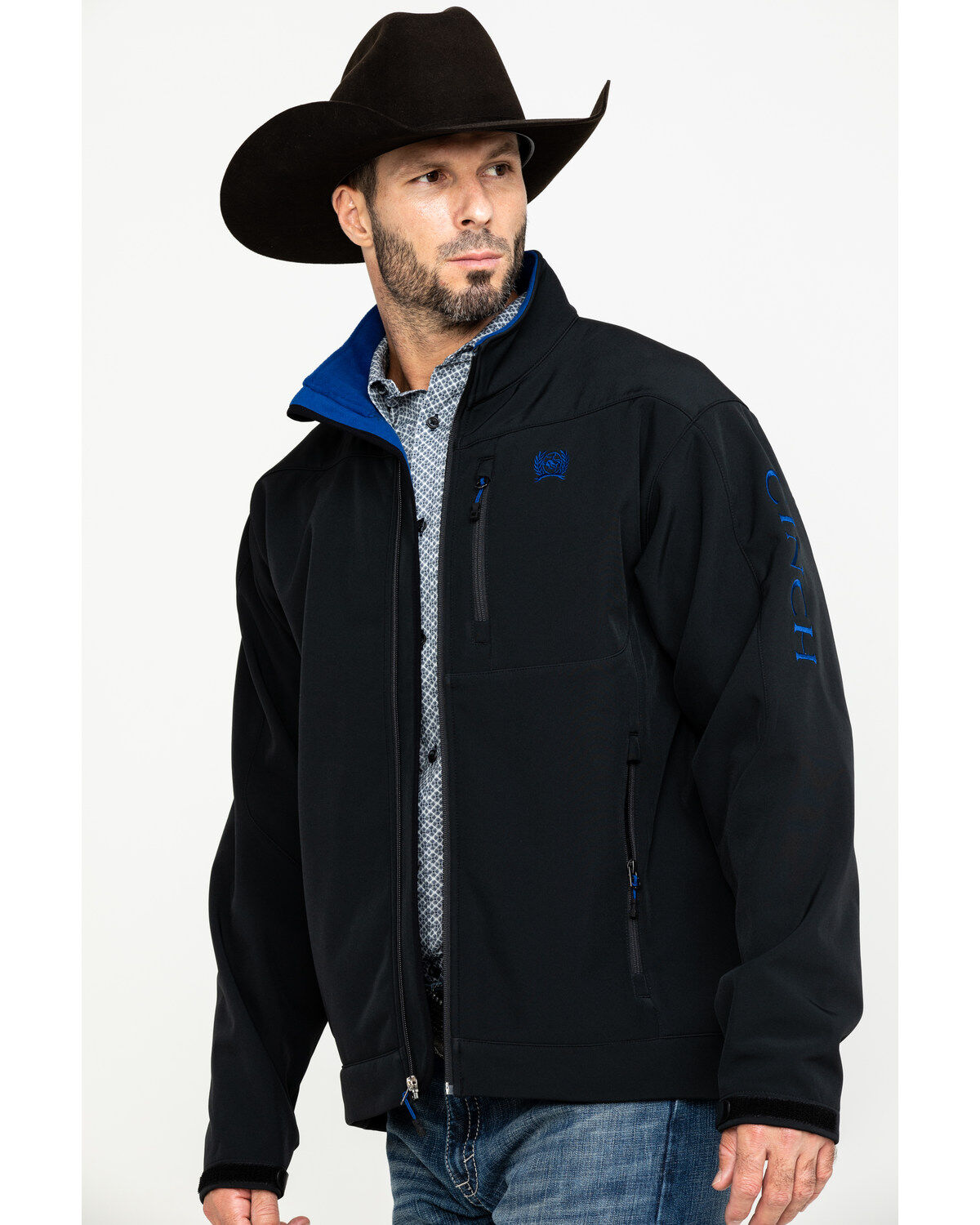 Image #3 - Cinch Men's Solid Softshell Bonded Jacket - Big , , hi-res
