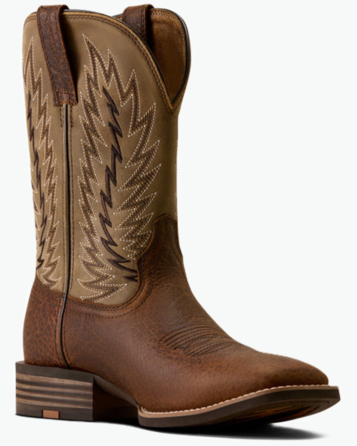 Image #1 - Ariat Men's Driggs Performance Western Boots - Broad Square Toe, Brown, hi-res