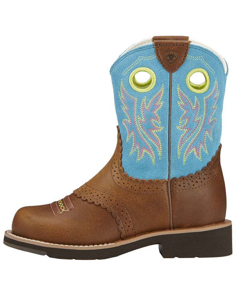 Ariat Fatbaby Girls Blue Cowgirl Boots Round Toe Boot Barn