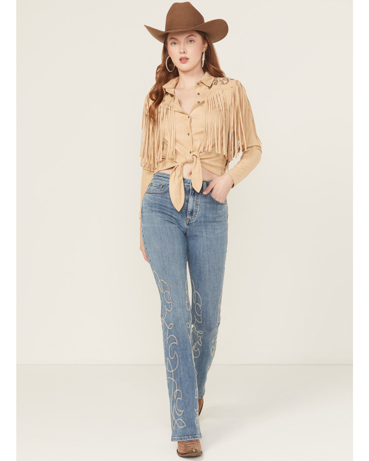 Image #2 - Idyllwind Women's Arbor Medium Wash Legend High Rise Bootcut Super Stretch Denim Jeans, Medium Wash, hi-res