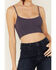 Image #3 - Free People Women's Kickback Seamless Bra, Navy, hi-res