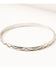 Shyanne Women's Feather Wrap Evil Eye Bracelet Set, Silver, hi-res