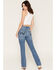 Image #3 - Wrangler Retro Women's Liberty Medium Wash High Rise Bailey Bootcut Stretch Denim Jeans, Medium Wash, hi-res