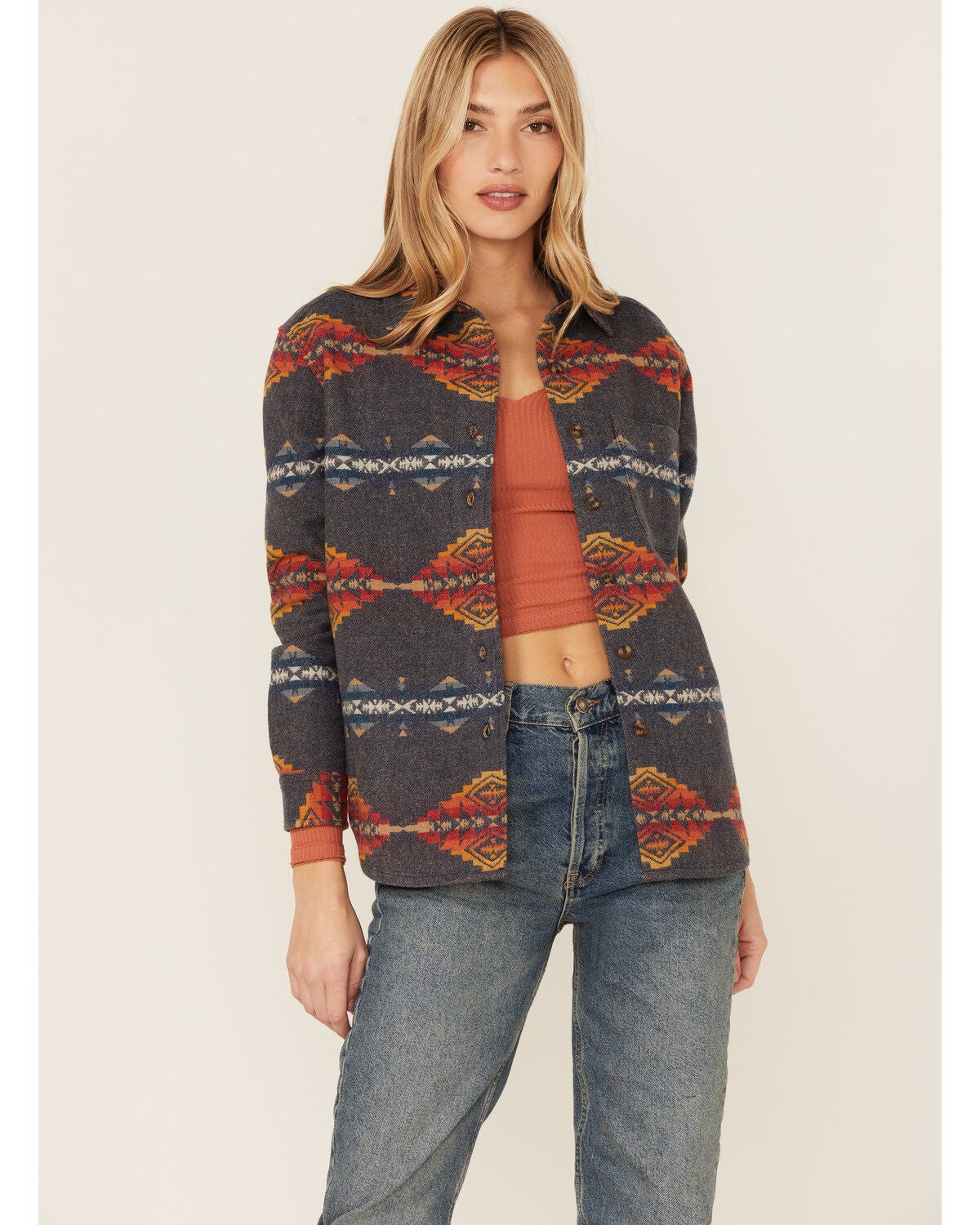 Image #1 - Pendleton Women's Jacquard Lodge Shirt, , hi-res