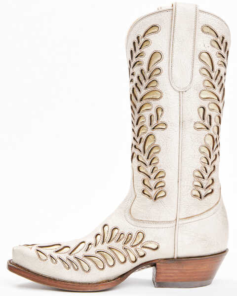 Caborca Silver by Liberty Black Women's Ely Inlay Western Boots - Snip Toe, Ivory, hi-res