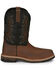 Image #2 - Justin Men's Stampede Bolt Pull On Western Work Boots - Nano Composite Toe, Brown, hi-res
