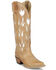 Image #1 - Justin Women's May Tall Western Boots - Snip Toe, Tan, hi-res
