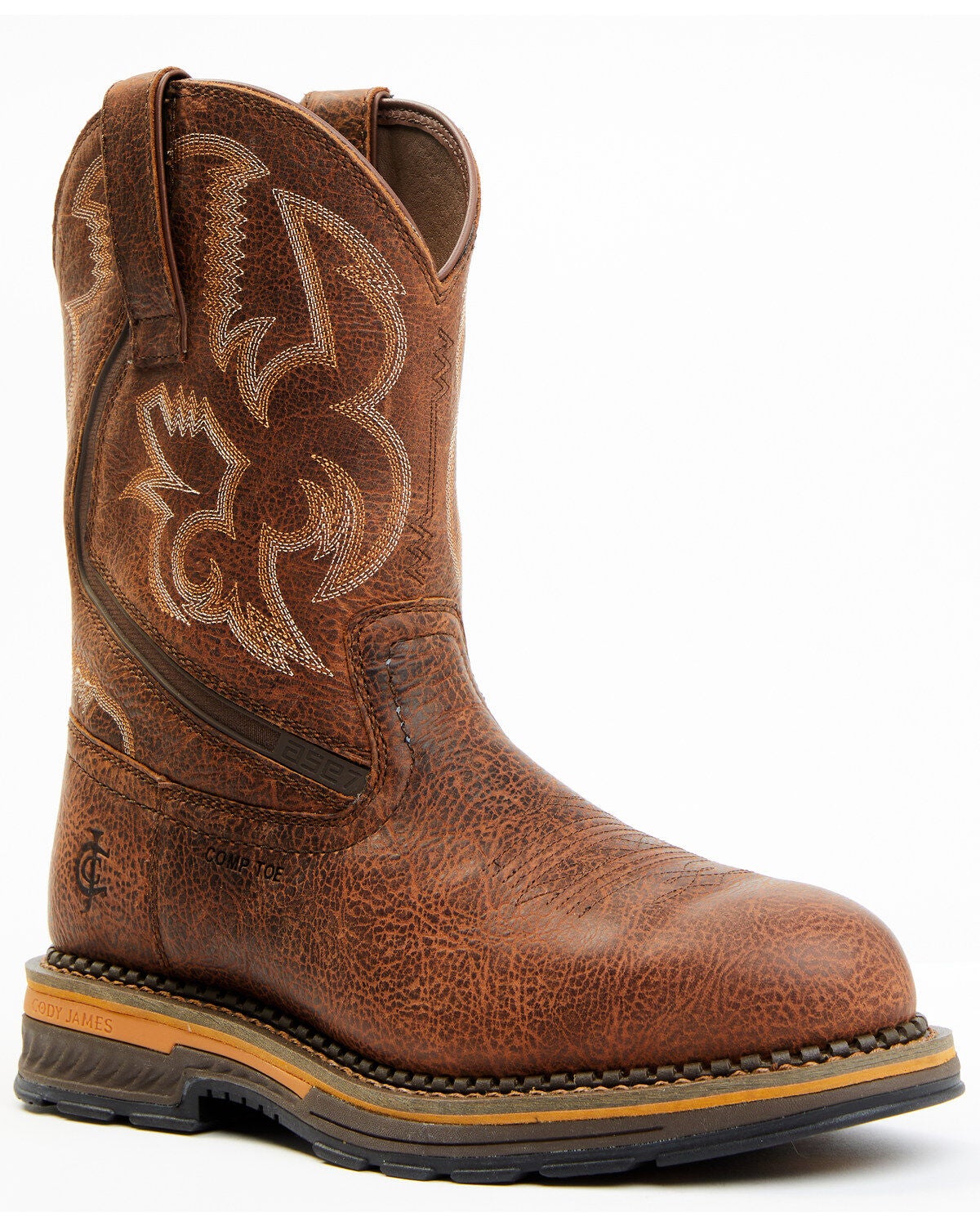 Cody James Men's 10" ASE7 Disruptor AAA Tyche Crunch Time Waterproof Work Boots - Composite Toe, Red, hi-res