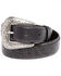 Image #1 - Cody James Boys' Black Ostrich Print Leather Western Belt , , hi-res