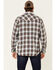 Image #4 - Resistol Men's Cedar Ombre Plaid Print Long Sleeve Snap Western Shirt, Brown, hi-res