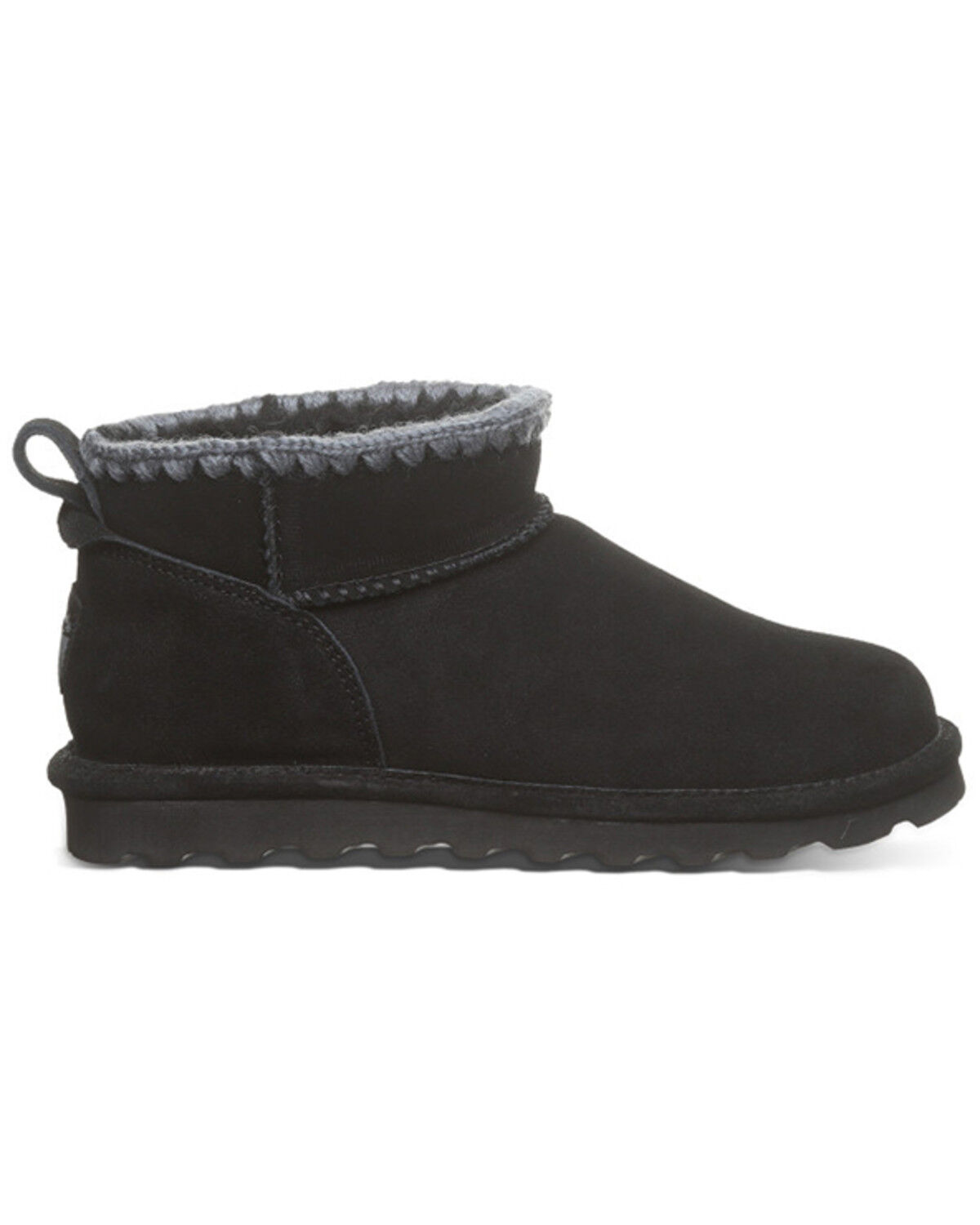Image #2 - Bearpaw Women's Shorty Crochet Casual Boots, Black, hi-res