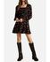 Image #1 - Saltwater Luxe Women's Ralph Floral Print Long Sleeve Mini Dress, Black, hi-res